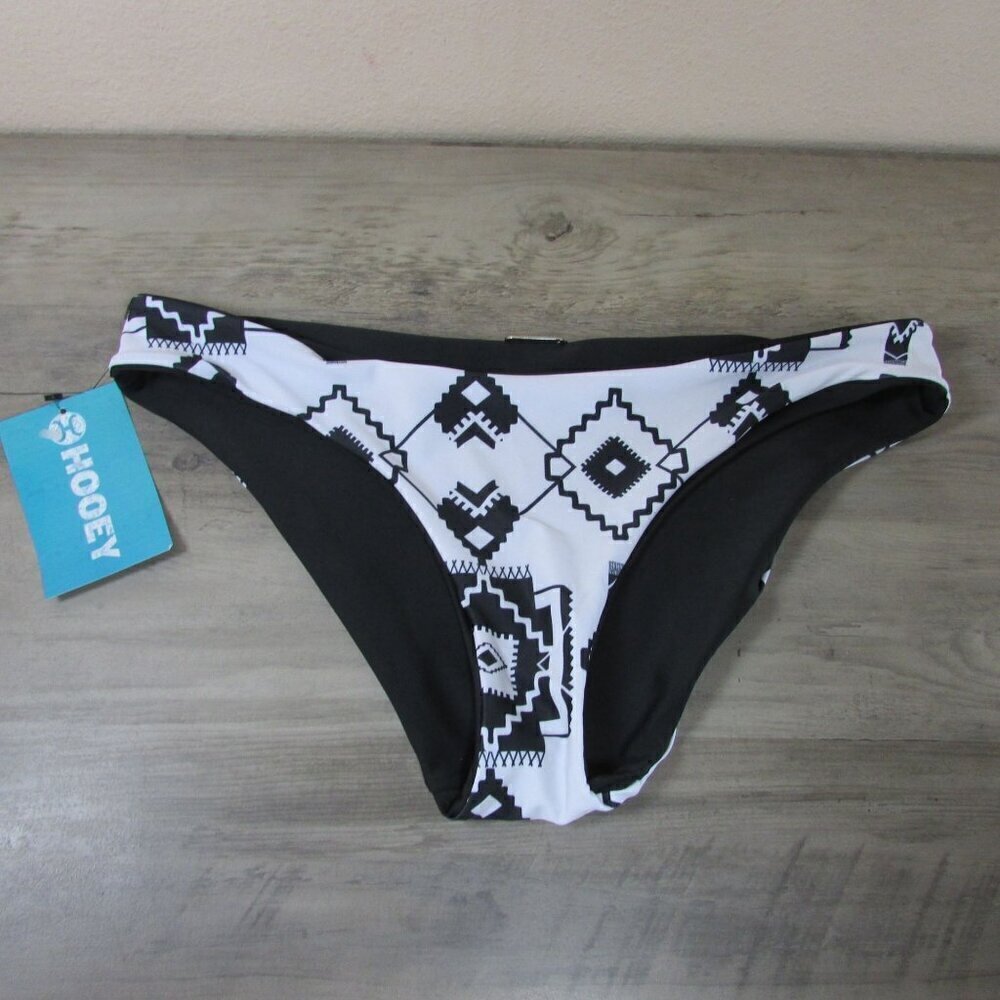 Hooey Women's 2XL The Rally Reversible Bikini Swimsuit Bottom - Black